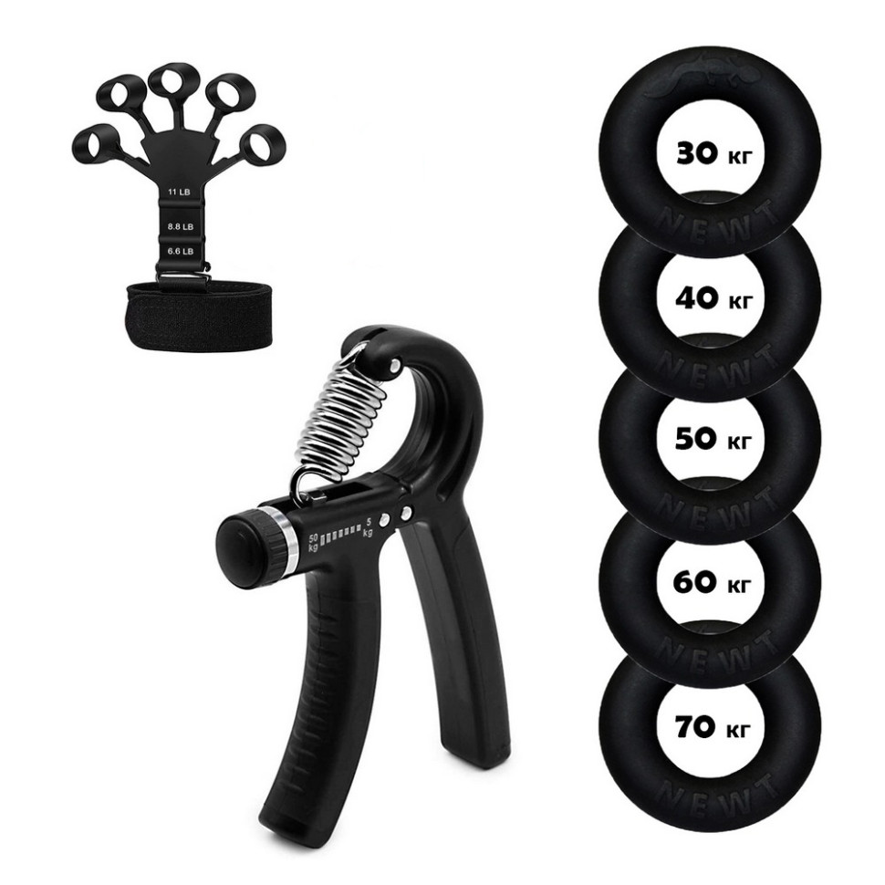 Набір кистьових еспандерів кільце+еспандер, ножиці Power Grip Set NE-1589-WR15 - гурт(опт), дропшиппінг 