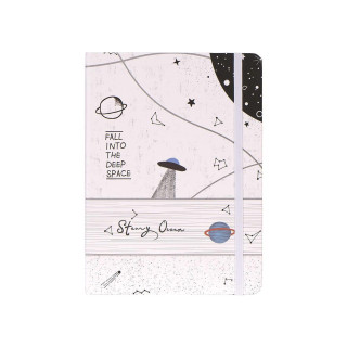 Блокнот на резинке 14х21см 80л. пл.80g. 3783-6L-1 клетка