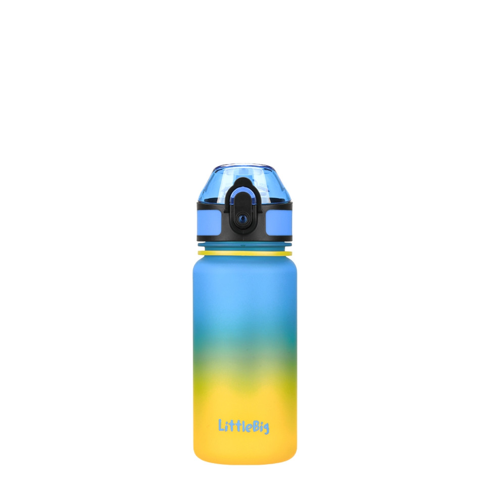 Детская бутылка для воды LittleBig UZSPACE 3020(Yellow-Blue) 350 мл, желто-голубая опт, дропшиппинг