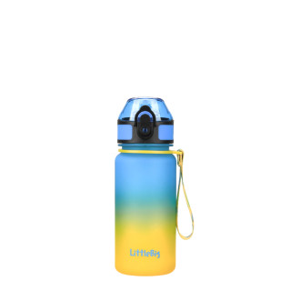 Дитяча пляшка для води LittleBig UZSPACE 3020(Yellow-Blue) 350 мл, жовто-блакитна