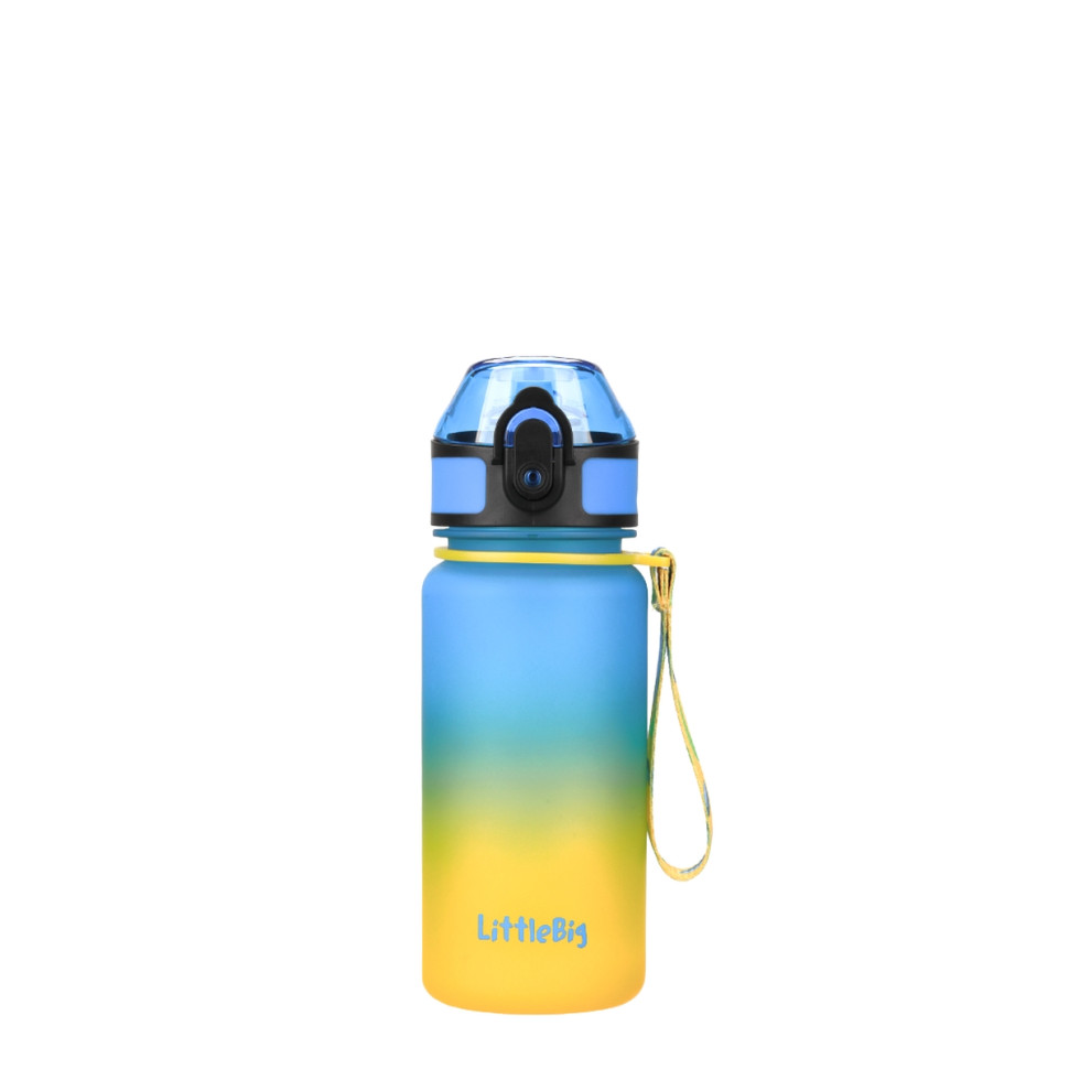 Детская бутылка для воды LittleBig UZSPACE 3020(Yellow-Blue) 350 мл, желто-голубая опт, дропшиппинг