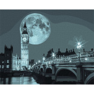 Картина по номерам "Ночь в Лондоне" Идейка KHO3614 40х50 см