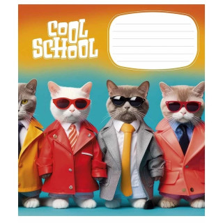 Тетрадь ученическая "Cool School" 024-3307L-4 в линию, 24 листов