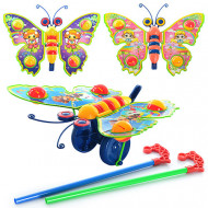 Детская каталка на палочке Бабочка 305 машет крыльями