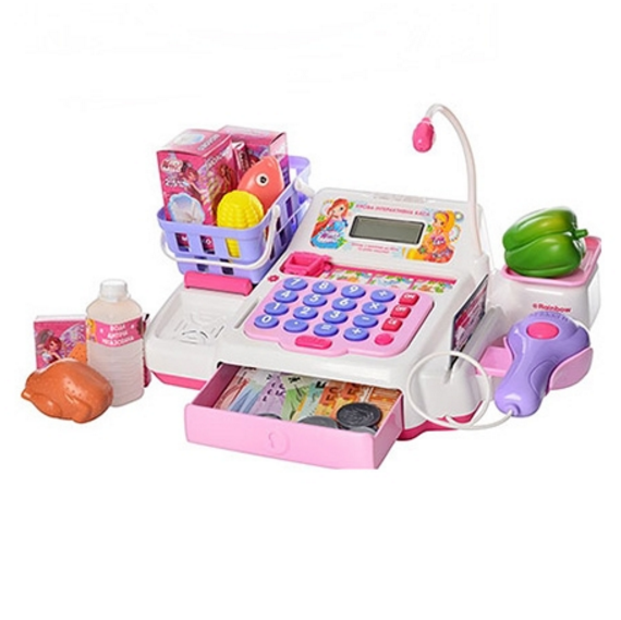 Игрушечный кассовый аппарат WX 0019 U/R  WX с продуктами опт, дропшиппинг