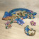 Деревянный пазл. GO Puzzle "Приключения переливающегося хамелеона" 137 дет. GO0002 опт, дропшиппинг