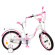 Велосипед дитячий PROF1 Y1825 18 дюймів, біло-рожевий - гурт(опт), дропшиппінг 