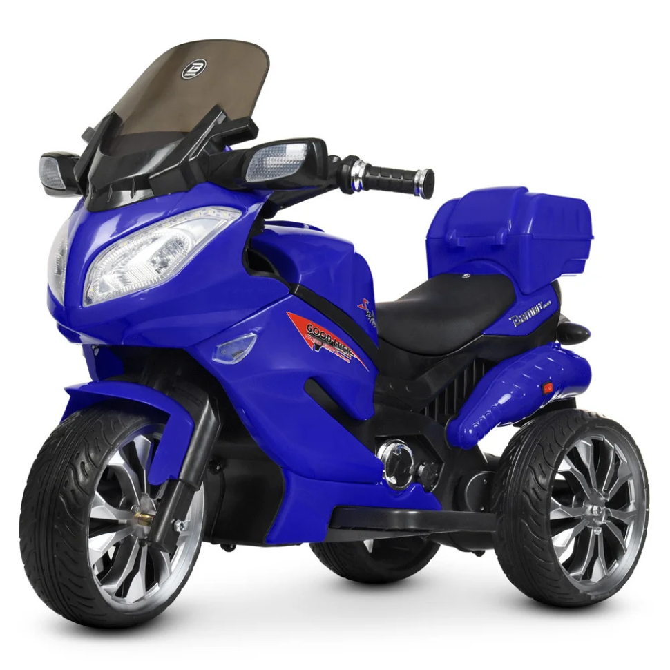 Дитячий електромобіль Мотоцикл Bambi Racer M 4204EBLR-4 до 50 кг - гурт(опт), дропшиппінг 