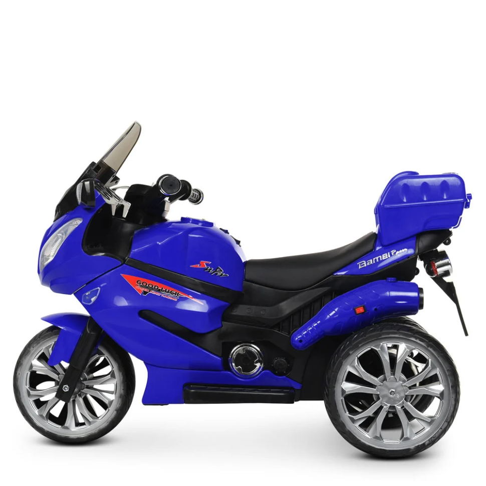 Дитячий електромобіль Мотоцикл Bambi Racer M 4204EBLR-4 до 50 кг - гурт(опт), дропшиппінг 