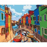 Картина по номерам Городской пейзаж "Краски Города" KHO3502,  40х50 см