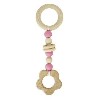 Грызунок деревянный MGZ-0410(Pink) Цветочек