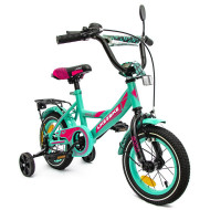 Велосипед дитячий 2-х колісний 12''  211204 Like2bike Sky, бірюзовий, рама сталь, з дзвінком