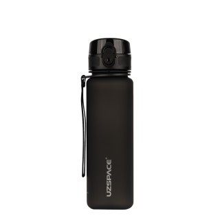 Пляшка для води UZSPACE 3026(Black) 500 мл, чорна