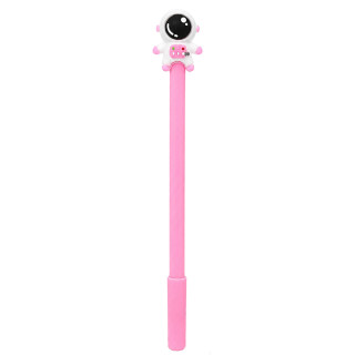 Ручка детская с игрушкой "Spaceman" A007(Pink) гелевая, синяя