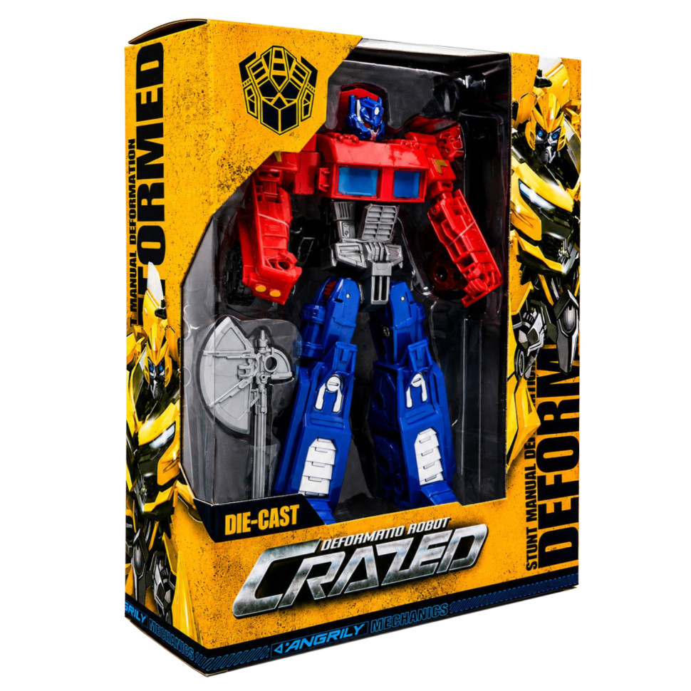 Дитяча іграшка Трансформер W8840(Red-Blue) пластик, робот 19 см+вантажівка - гурт(опт), дропшиппінг