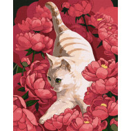 Картина по номерам "Игривая кошка" ©Kira Corporal Идейка KHO4347 40х50 см