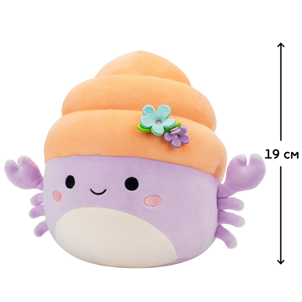 Детская мягкая игрушка Краб-отшельник Арко Squishmallows SQER01232, 19 см опт, дропшиппинг