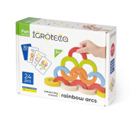 Деревянная развивающая игра "Радужные дуги" Igroteco 900507 мозаика-балансир