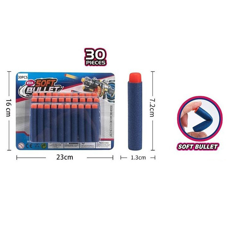 Детские мягкие пули XL 166P 30 штук опт, дропшиппинг