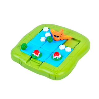 Настольная игра-головоломка Пятнашки с самолетом 920-3, 36 заданий
