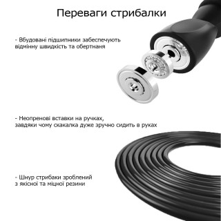 Скакалка с подшипником "Basic" TI-R-5102G зеленый 3 м