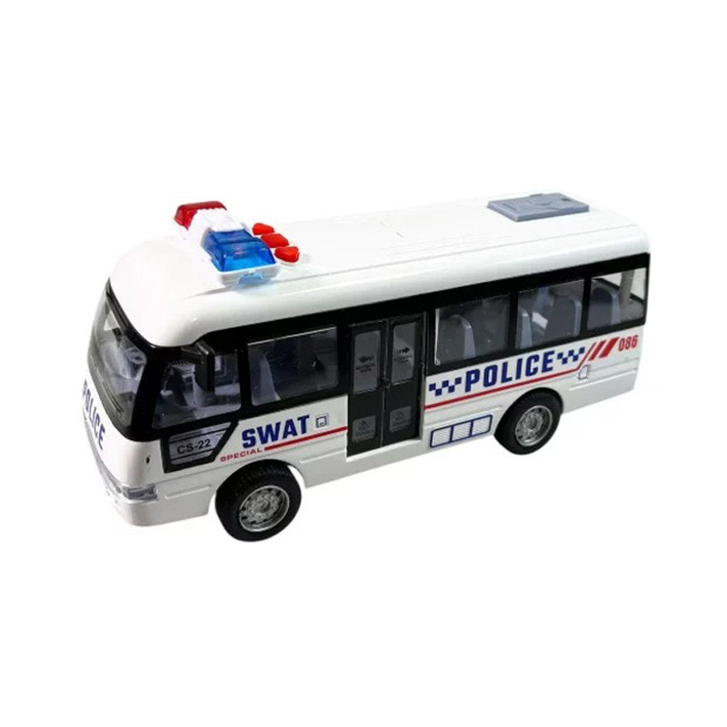 Детский инерционный автобус YM-9906F(White) 19х6,5х8 см опт, дропшиппинг