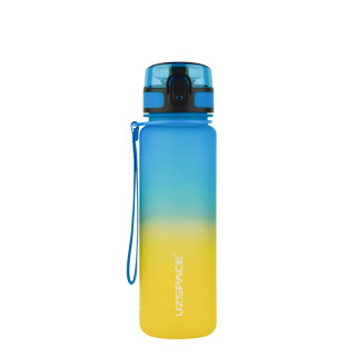 Пляшка для води UZSPACE 3026(Yellow-Blue) 500 мл, жовто-блакитна