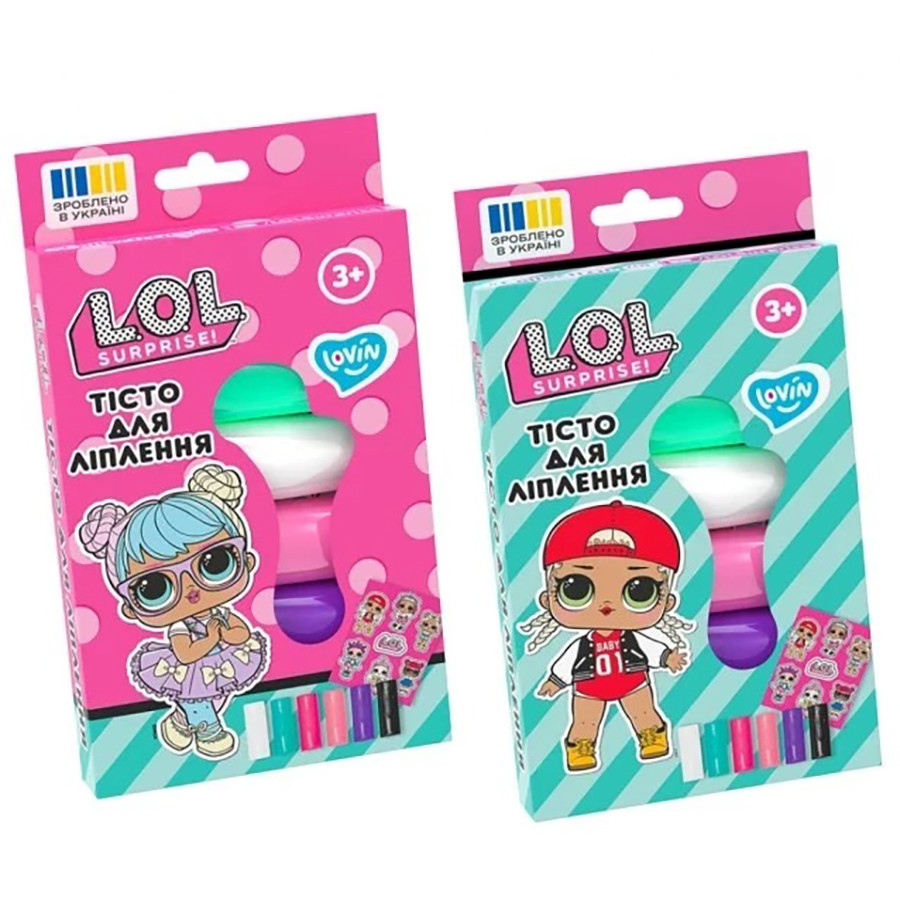 Набор для лепки с тестом L.O.L. Surprise! LOL41245 в стиках 6 цветов опт, дропшиппинг
