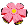 Летящий трансформерный мяч 1002-3(Pink) светится опт, дропшиппинг