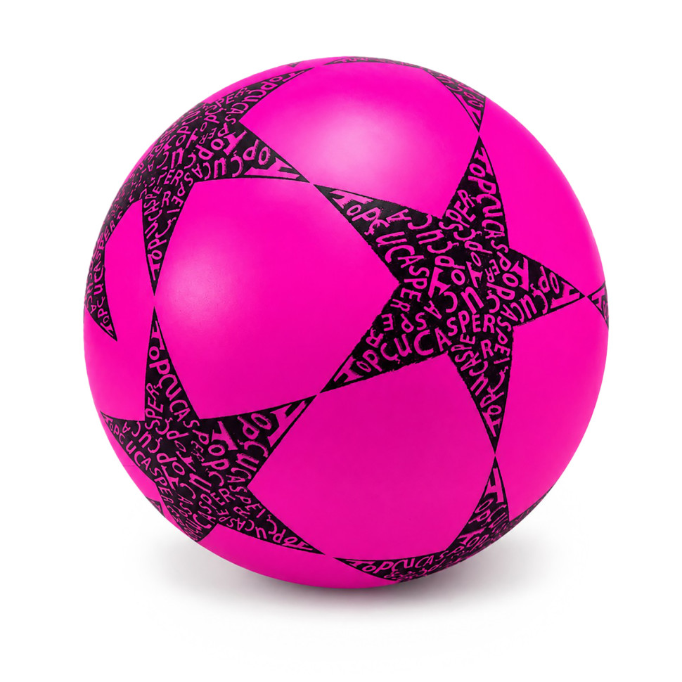 Дитячий гумовий м'яч Зірка RB20302(Pink) 60 грам, діаметр 18 см - гурт(опт), дропшиппінг