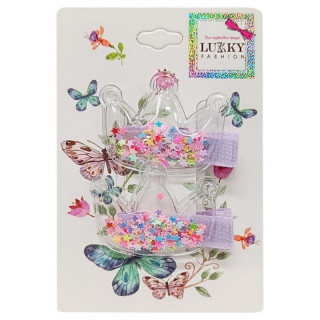 Детские заколки для волос "Корона" T18456(Multicolor)