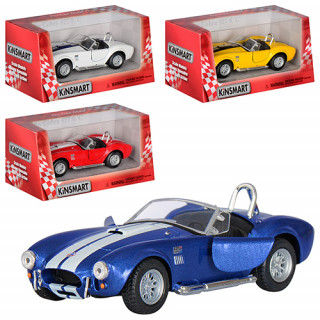 Детская коллекционная машинка SHELBY COBRA KT5322W инерционная