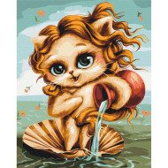 Картина по номерам "Котик Водолей" © Марианна Пащук Brushme BS53912 40x50 см