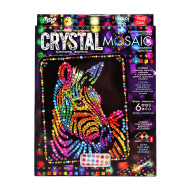Креативное творчество "Crystal mosaic Зебра" CRM-02-08, 6 форм элементов
