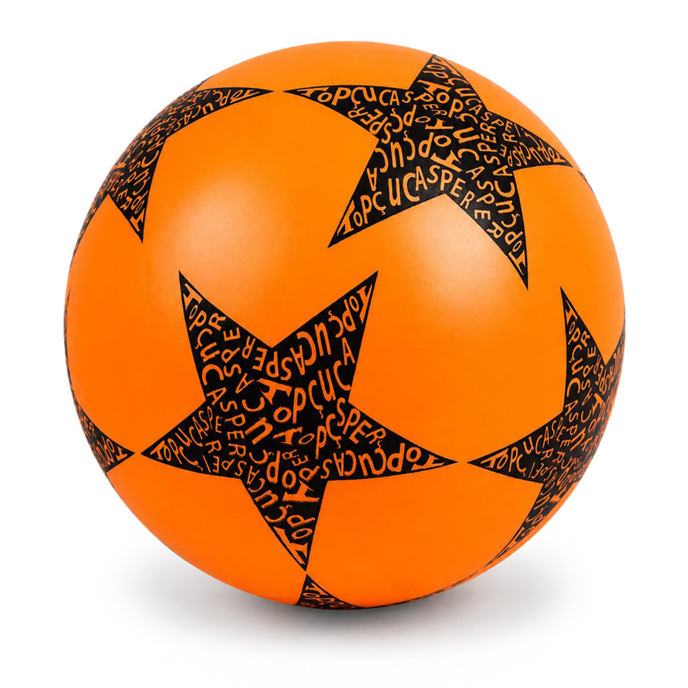 Дитячий гумовий м'яч Зірка RB20302(Orange) 60 грам, діаметр 18 см - гурт(опт), дропшиппінг