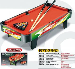 Настольный бильярд на ножках ZC2001+1 деревянный