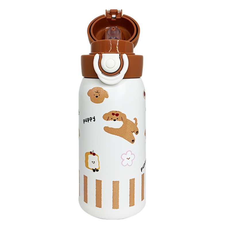 Дитячий термос-поїлка MGZ-0334(Brown) коричневий, 350 мл - гурт(опт), дропшиппінг