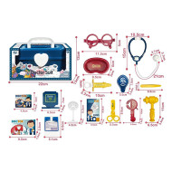 Игрушечный набор врача 8812-1, шприц, стетоскоп, очки, аксессуары