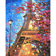 Картина по номерам. Городской пейзаж "Краски Парижа" KHO2129, 40х50 см