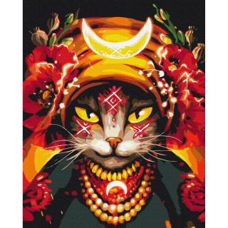 Картина по номерам "Кошка Мольфарка" © Марианна Пащук Brushme BS53282 40х50 см
