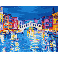 Картина по номерам "Вечерняя Венеция" Идейка KHO2137 40х50 см