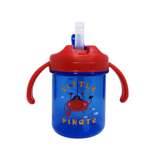 Детский поильник с трубочкой "Little pirate" MGZ-0335(Red) 280 мл