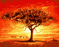 Картина по номерам. Art Craft "Золотое солнце Африки" 40*50 см 10507-AC