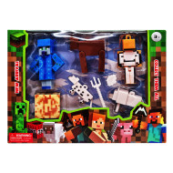 Игровой набор фигурок с аксессуарами Майнкрафт 48111-6 пластик