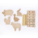 Дерев'яний ігровий набір "Фігурки тварин" Igroteco 900521, 17 деталей - гурт(опт), дропшиппінг 