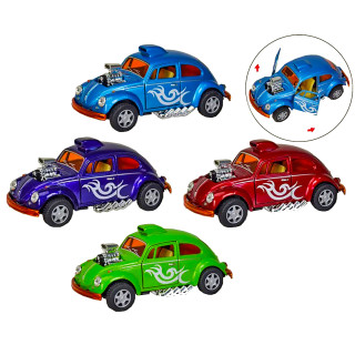 Машинка металлическая инерционная Volkswagen Beetle Custom Dragracer Kinsmart KT5405W  1:32