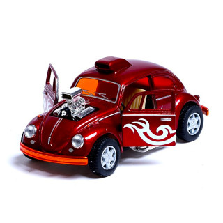 Машинка металлическая инерционная Volkswagen Beetle Custom Dragracer Kinsmart KT5405W  1:32