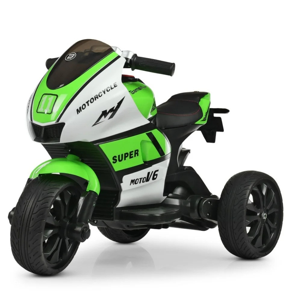 Детский электромобиль Мотоцикл M 4135EL-1-5, 2мотор25W, 2аккум6V4AH, MP3, свет.кол.EVA,муз,свет опт, дропшиппинг