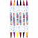 Набор двухцветных фломастеров 6 штук 12 цветов 8059-12 в пластиковом боксе опт, дропшиппинг