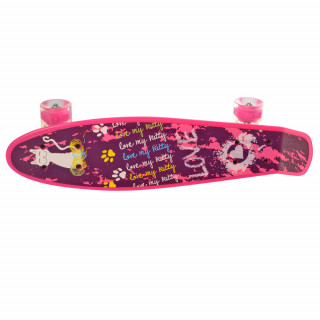 Детский скейт Пенни борд MS 0749-1 с светящимися колесами